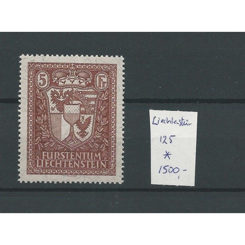 Liechtenstein 125 VADUZ Exhibition-stamp 1934 MH/ongebr CV 1500 € Liechtenstein 125 VADUZ Exhibition-stamp 1934 MH/ongebr CV 1500 €