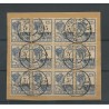 Curacao 74 in blok van 12 op briefstukje VFU/gebr  CV 50++ €