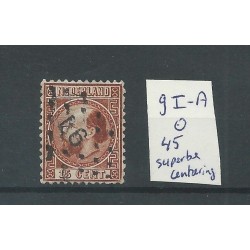 Nederland  9I-A    VFU/gebr  CV 45 €
