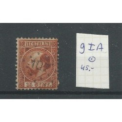 Nederland  9I-A  puntstempel 107  VFU/gebr  CV 45 €