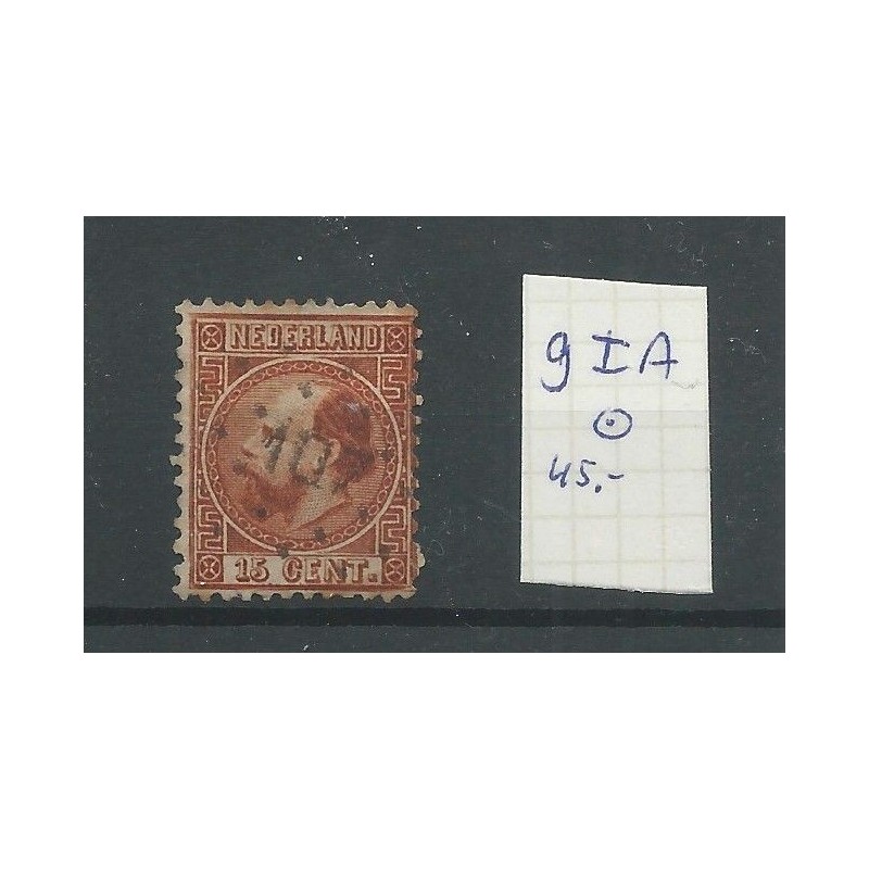 Nederland 9I-A puntstempel 107 VFU/gebr CV 45 € Nederland 9I-A puntstempel 107 VFU/gebr CV 45 €