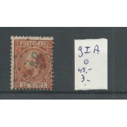 Nederland  9I-A  puntstempel 42  VFU/gebr  CV 45 €