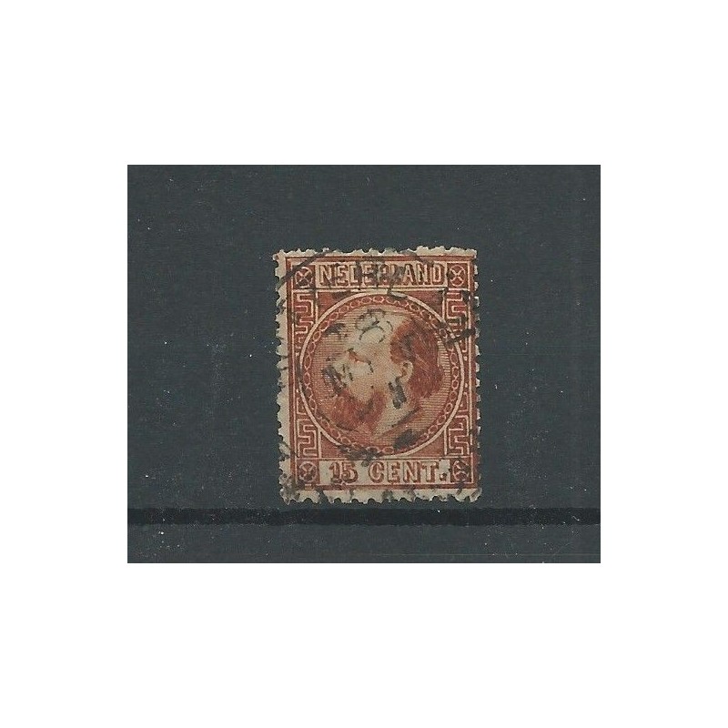 Nederland 9 met "ROTTERDAM 1871" franco-takje VFU/gebr CV 45+ € Nederland 9 met "ROTTERDAM 1871" franco-takje VFU/gebr CV 45+ €