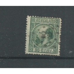 Nederland  10II  met puntstempel 68  VFU/gebr  CV 35 €