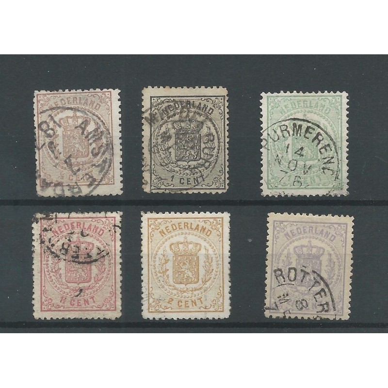 Nederland 13-18 Wapens 1869 VFU/gebr CV 300 € Nederland 13-18 Wapens 1869 VFU/gebr CV 300 €
