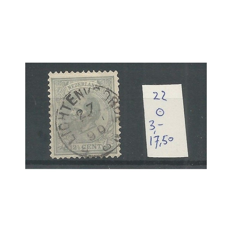 Nederland 22 met "LICHTENVOORDE" kleinrond VFU/gebr CV 20 € Nederland 22 met "LICHTENVOORDE" kleinrond VFU/gebr CV 20 €