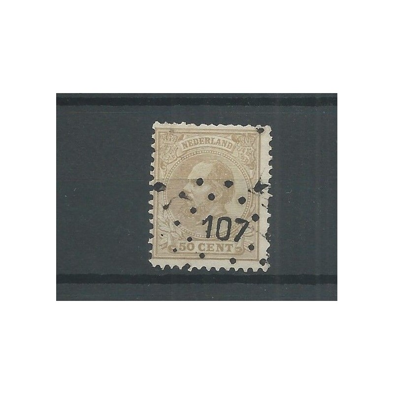 Nederland  27H  met puntstempel 107 VFU/gebr  CV 15 €