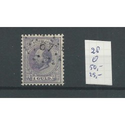 Nederland  28  met puntstempel 67  VFU/gebr  CV 75 €
