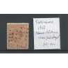 Suriname 13A met STOMP puntstempel  VFU/gebr  CV 60++ €