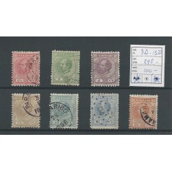 Suriname 3D-13D  Willem III  VFU/gebr  CV 298 €