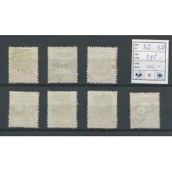 Suriname 3D-13D  Willem III  VFU/gebr  CV 298 €