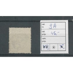 IJsland  9A  Cijfer met Kroon 16 Aur  VFU/gebr  CV 45 €