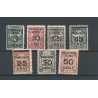 Suriname 130-136 Brandkastopdruk  VFU/gebr  CV 30  €