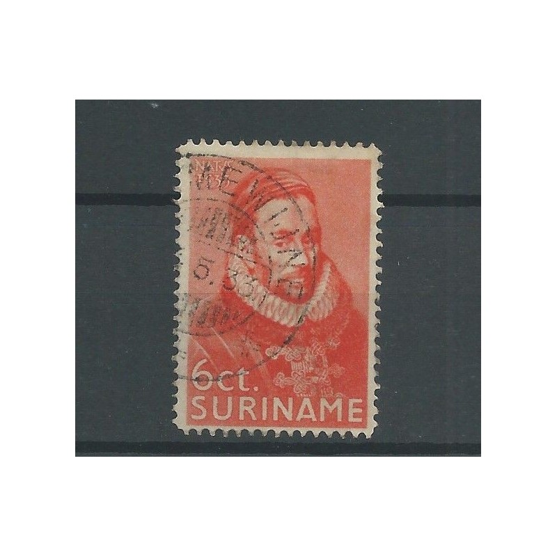 Suriname 150 Herdenking Willem I VFU/gebr CV 2,00 € Suriname 150 Herdenking Willem I VFU/gebr CV 2,00 €