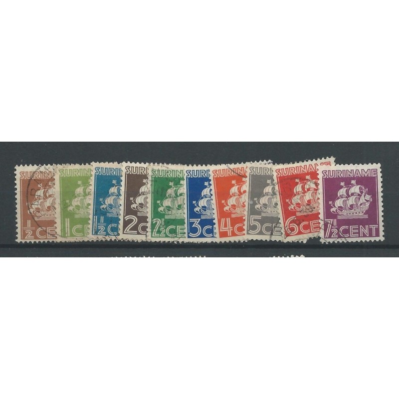 Suriname 157-166 Scheepje VFU/gebr CV 6 € Suriname 157-166 Scheepje VFU/gebr CV 6 €