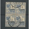 Curacao 74b  2 stuks in blok 4   VFU/gebr  CV 150+€  SUPERBE !!