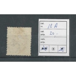 IJsland  12A  Cijfer met Kroon 3 Aur  VFU/gebr  CV 20 €
