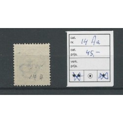 IJsland  14Aa  Cijfer met Kroon 20 Aur  VFU/gebr  CV 45 €