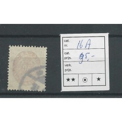 IJsland  16A  Cijfer met Kroon 50 Aur  VFU/gebr  CV 95 €