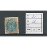 IJsland  21 Cijfer met Kroon 25 Aur  VFU/gebr  CV 28 €