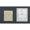 IJsland  21 Cijfer met Kroon 25 Aur  VFU/gebr  CV 28 €