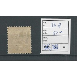 IJsland  34A Cijfer met Gildi opdruk  MH/ongebr  CV 50 €