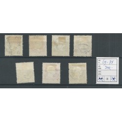 IJsland 69-75 Koning Frederik VII  VFU/gebr  CV 345 €