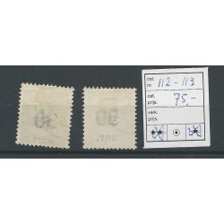IJsland 112-113  opdruk in zwart  VFU/gebr CV 75 €