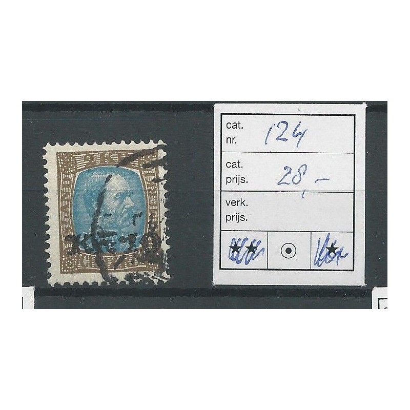 IJsland 124 opdruk in zwart VFU/gebr CV 28 € IJsland 124 opdruk in zwart VFU/gebr CV 28 €