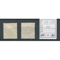 IJsland 122-123  Airmail 1928  VFU/gebr CV 110 €