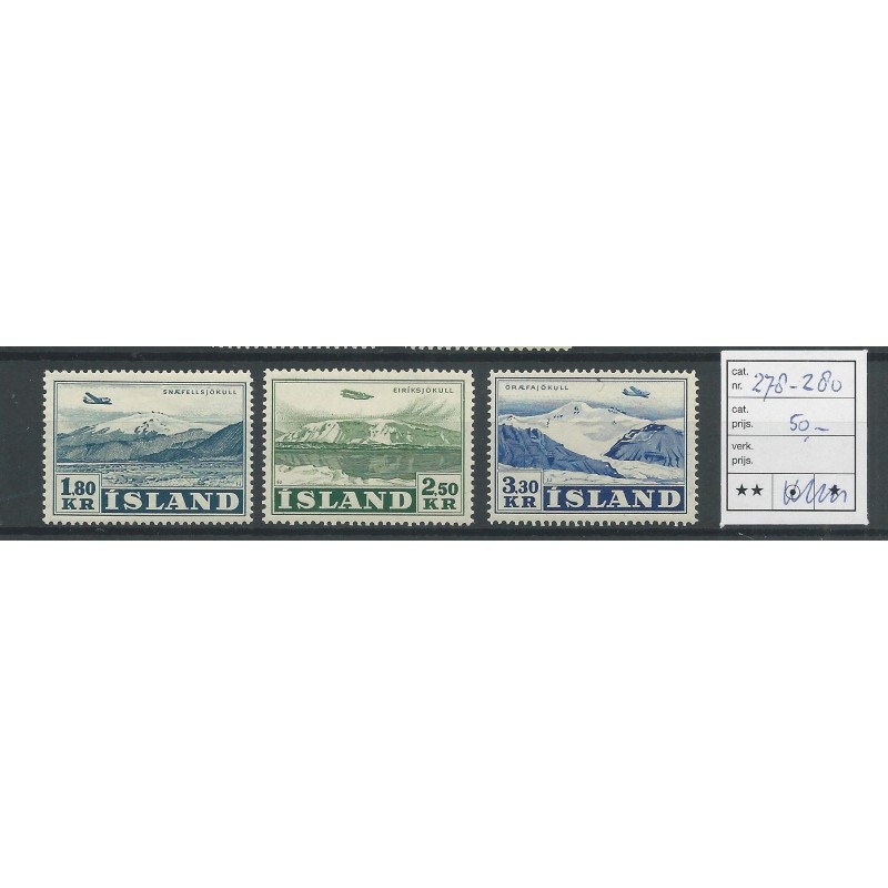IJsland 278-280 Airmail MNH/postfris CV 50 € IJsland 278-280 Airmail MNH/postfris CV 50 €
