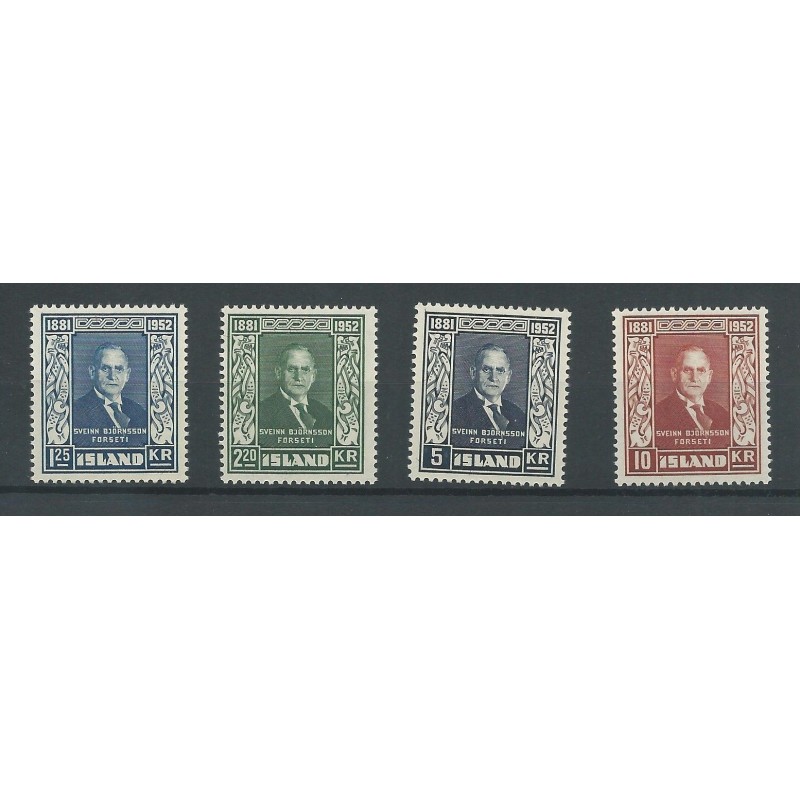 IJsland 281-284 Björnson MNH/postfris CV 50 € IJsland 281-284 Björnson MNH/postfris CV 50 €