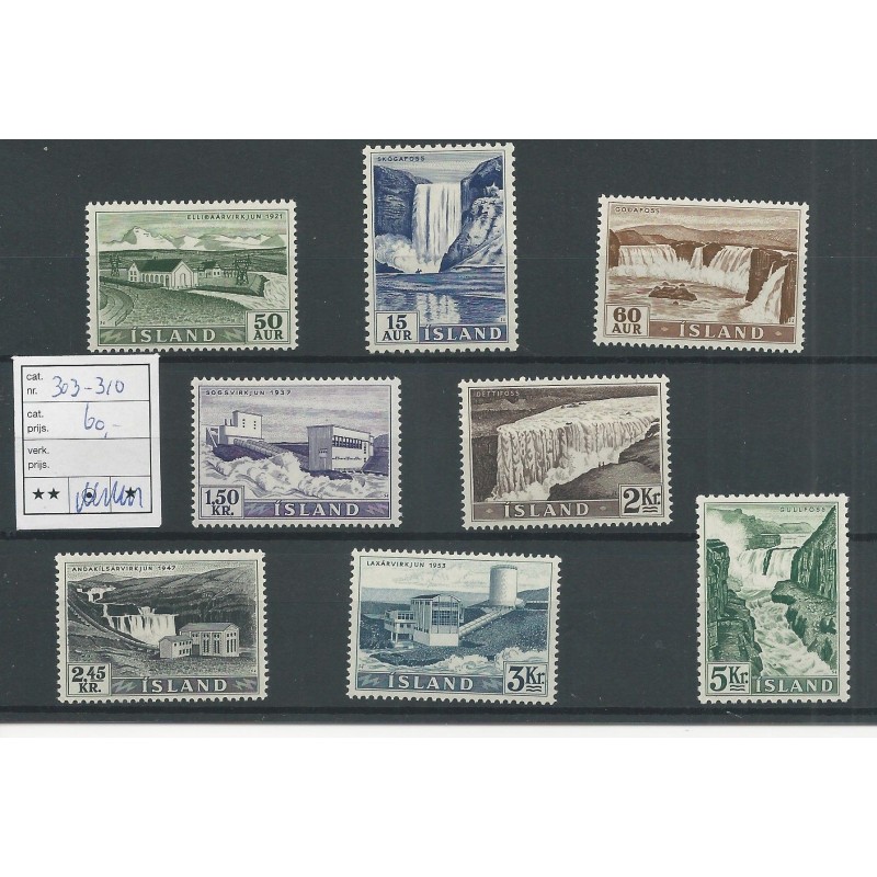 IJsland 303-310 Wassefalle Electricitätswerke MNH/postfris CV 60 € IJsland 303-310 Wassefalle Electricitätswerke MNH/postfris CV 60 €
