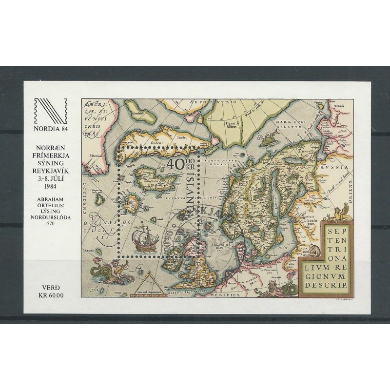 IJsland block 6 VFU/gebr CV 10 € IJsland block 6 VFU/gebr CV 10 €