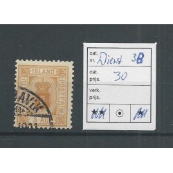 IJsland  Dienst 3B  VFU/gebr  CV 30 €