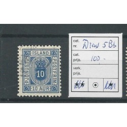 IJsland  Dienst 5Bb  VFU/gebr  CV 100 €
