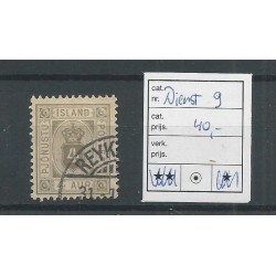 IJsland  Dienst 9  VFU/gebr  CV 40 €