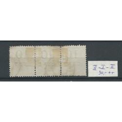 Suriname  31 strip van 3 type II-I-II  VFU/gebr  CV 25+ €