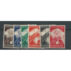 Suriname  151-155 Zendingszegels VFU/gebr  CV 20 €