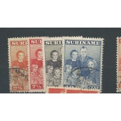 Suriname  206-209 Koninklijke Familie  VFU/gebr  CV 6 €