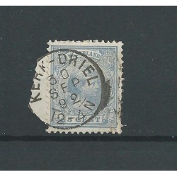 Nederland 35 met " KERK-DRIEL 1892"  VFU/gebr  CV 15 €