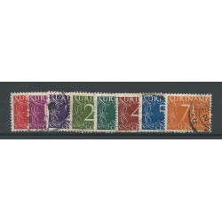 Suriname  249-256 Cijfer VFU/gebr  CV 4 €