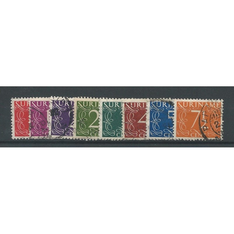 Suriname 249-256 Cijfer VFU/gebr CV 4 € Suriname 249-256 Cijfer VFU/gebr CV 4 €