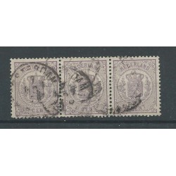 Nederland 18 in STRIP van 3  VFU/gebr  CV 300++ €