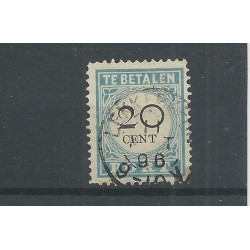 Nederland P10D-III  "LEKKERKERK 1896" VFU/gebr   CV 10+ €