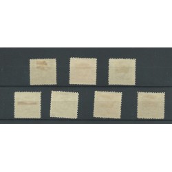 Liechtenstein 46B-52B  Wappen-set MH/ongebr  CV 300 €
