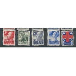 Nederland 203-207 Rode Kruis MNH/postfris  CV 75 €