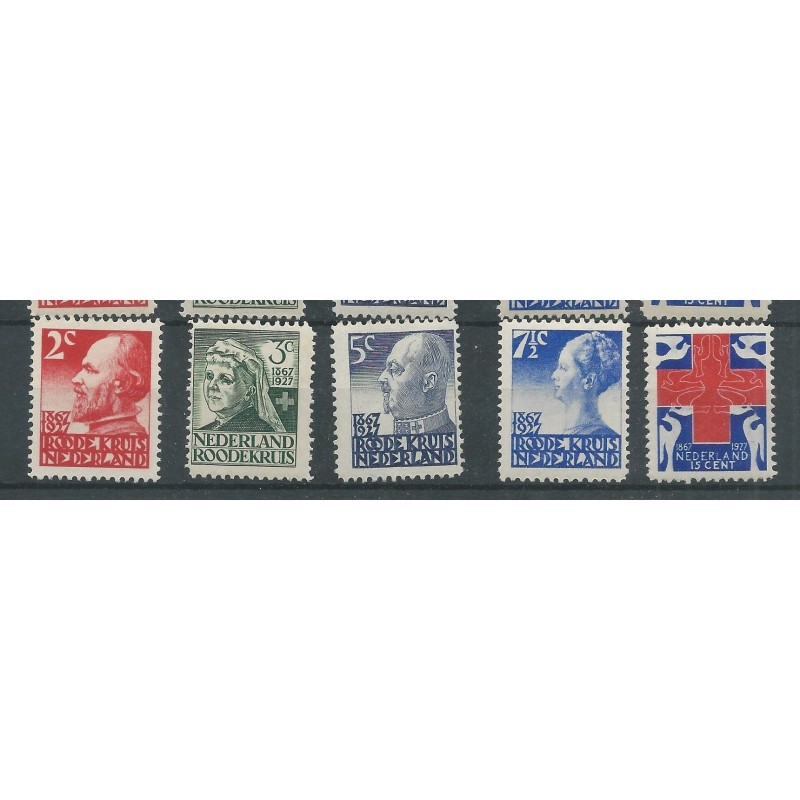 Nederland 203-207 Rode Kruis MNH/postfris CV 75 € Nederland 203-207 Rode Kruis MNH/postfris CV 75 €