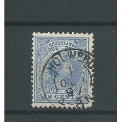 Nederland 35 met " HOLWERD 1897"  VFU/gebr  CV 10 €