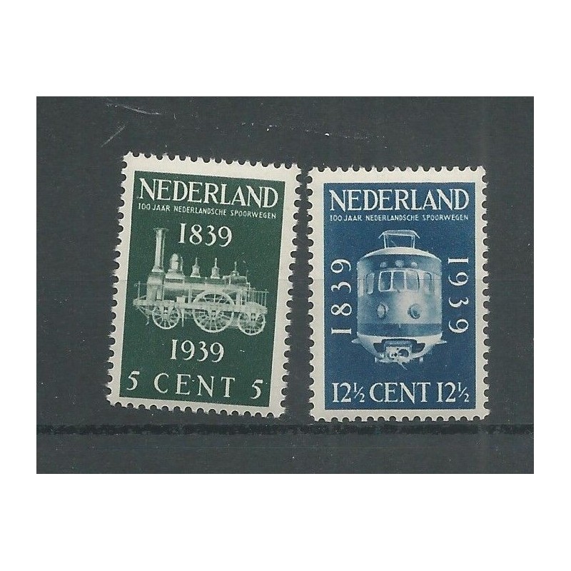 Nederland 325-326 Spoorwegen MNH/postfris CV 24 € Nederland 325-326 Spoorwegen MNH/postfris CV 24 €